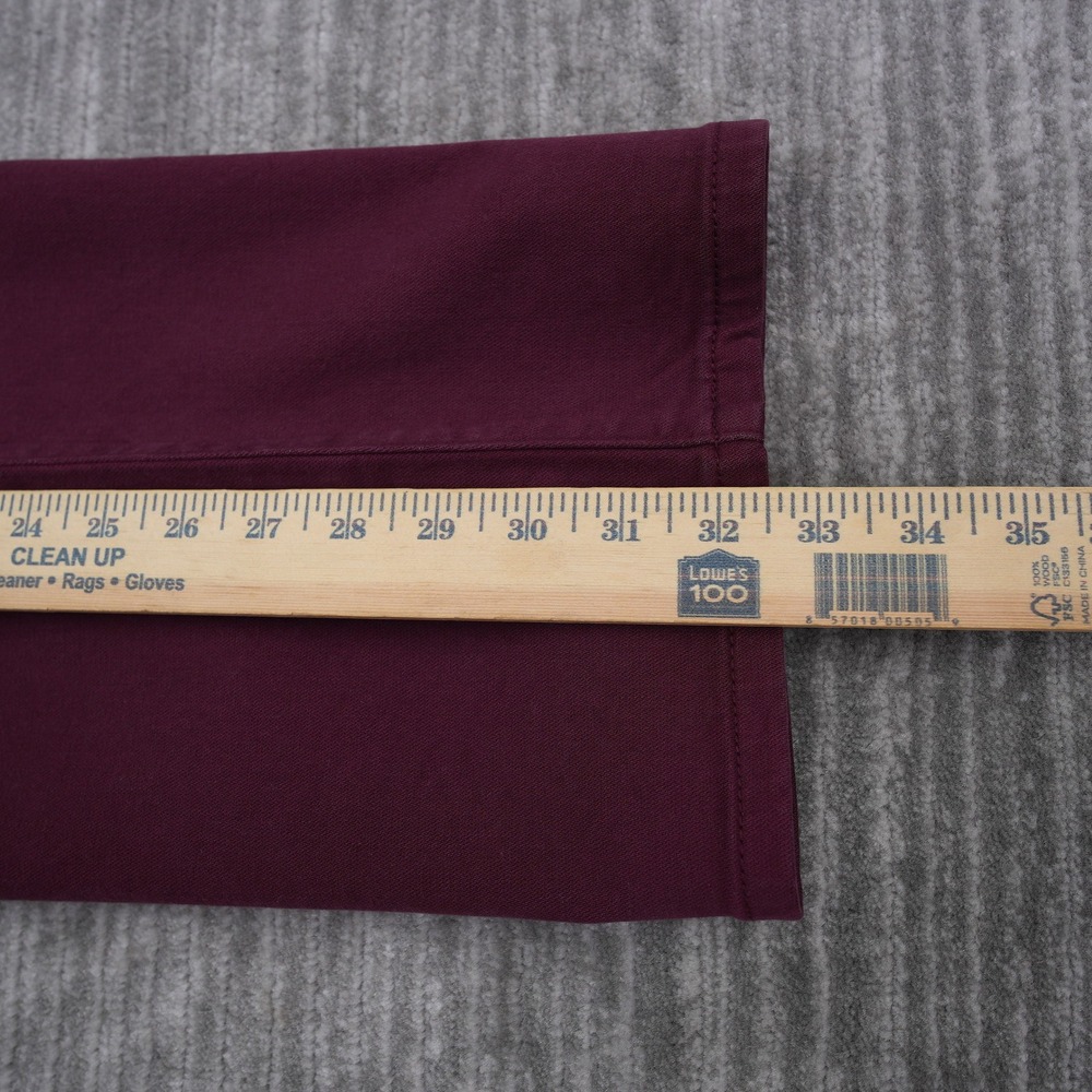 Lucky Brand 121 Heritage Slim Burgundy Stretch Jeans Mens 40x32 Fit 41X32.5 - Picture 6 of 12